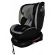 Καθισματάκι αυτοκινήτου Baby Plus ONE isofix για βάρος 0 έως 36kg περιστρεφόμενο 360 μοίρες σε μαύρο με γκρι