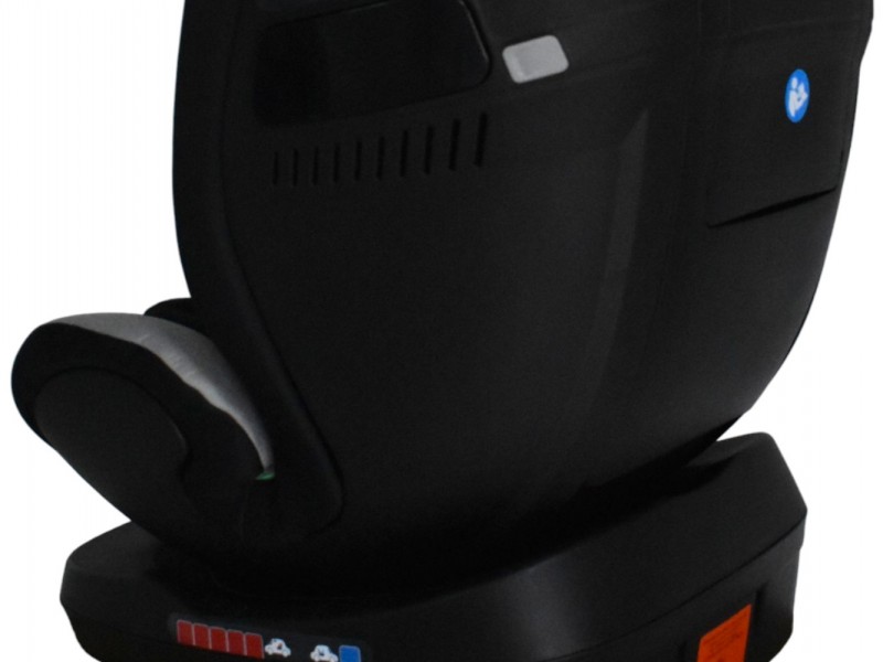 Καθισματάκι αυτοκινήτου Baby Plus ONE isofix για βάρος 0 έως 36kg περιστρεφόμενο 360 μοίρες σε μαύρο με γκρι