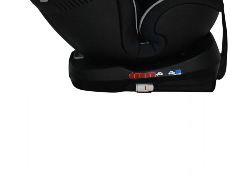 Καθισματάκι αυτοκινήτου Baby Plus ONE isofix για βάρος 0 έως 36kg περιστρεφόμενο 360 μοίρες σε μαύρο με γκρι