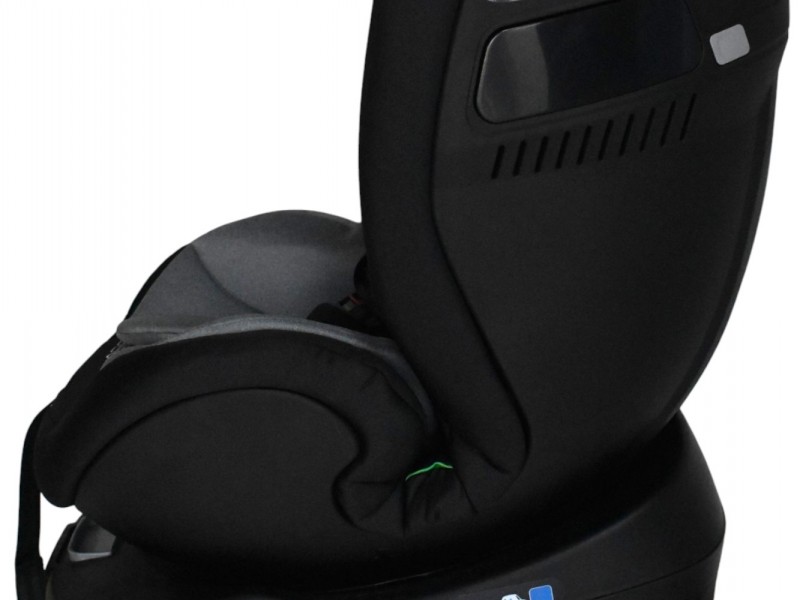 Καθισματάκι αυτοκινήτου Baby Plus ONE isofix για βάρος 0 έως 36kg περιστρεφόμενο 360 μοίρες σε μαύρο με σκούρο γκρι
