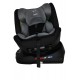 Καθισματάκι αυτοκινήτου Baby Plus ONE isofix για βάρος 0 έως 36kg περιστρεφόμενο 360 μοίρες σε μαύρο με σκούρο γκρι