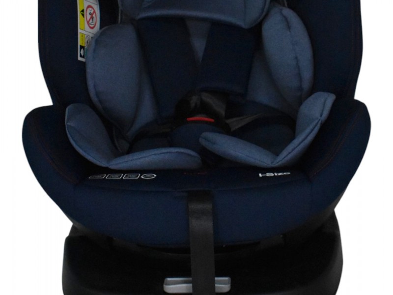 Καθισματάκι αυτοκινήτου Baby Plus ONE isofix για βάρος 0 έως 36kg περιστρεφόμενο 360 μοίρες σε μπλε