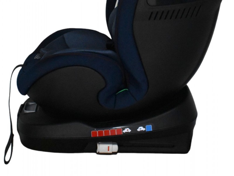 Καθισματάκι αυτοκινήτου Baby Plus ONE isofix για βάρος 0 έως 36kg περιστρεφόμενο 360 μοίρες σε μπλε