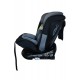 Καθισματάκι αυτοκινήτου Baby One isofix για βάρος 0 έως 36kg περιστρεφόμενο 360 μοίρες σε μαύρο με γκρι