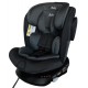 Καθισματάκι αυτοκινήτου Baby One isofix για βάρος 0 έως 36kg περιστρεφόμενο 360 μοίρες σε σκούρο γκρι με γκρι