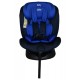 Καθισματάκι αυτοκινήτου Baby One isofix για βάρος 0 έως 36kg περιστρεφόμενο 360 μοίρες σε μαύρο μπλε