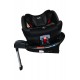 Καθισματάκι αυτοκινήτου Baby Plus isofix για βάρος 0 έως 36kg περιστρεφόμενο 360 μοίρες σε μαύρο με σκούρο γκρι