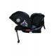 Καθισματάκι αυτοκινήτου Baby Plus isofix για βάρος 0 έως 36kg περιστρεφόμενο 360 μοίρες σε μαύρο με μπλε