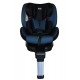 Καθισματάκι αυτοκινήτου Baby Plus isofix για βάρος 0 έως 36kg περιστρεφόμενο 360 μοίρες σε μαύρο με μπλε