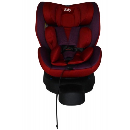 Καθισματάκι αυτοκινήτου Baby and Kid isofix για βάρος 0 έως 36kg περιστρεφόμενο 360 μοίρες σε κόκκινο