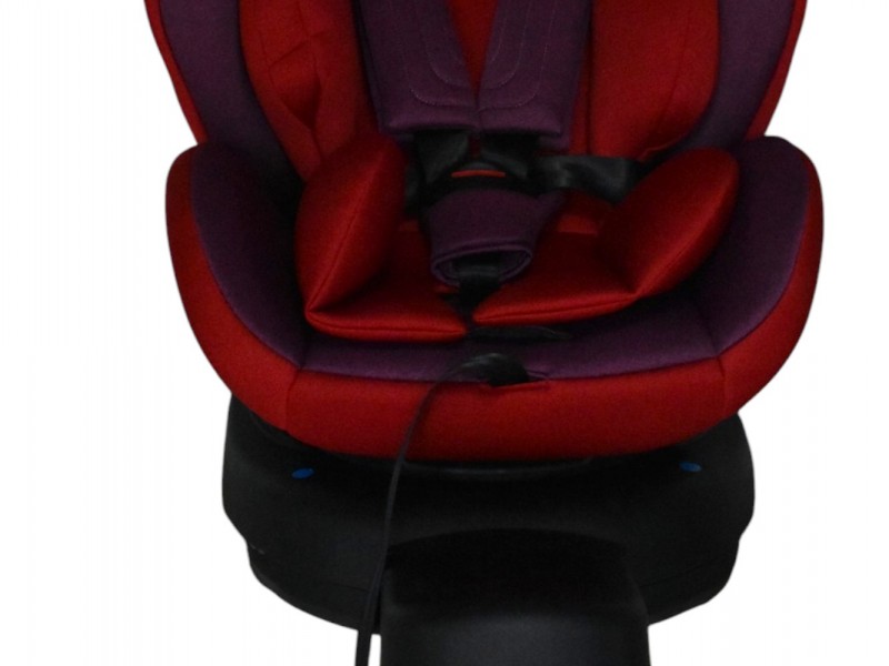 Καθισματάκι αυτοκινήτου Baby and Kid isofix για βάρος 0 έως 36kg περιστρεφόμενο 360 μοίρες σε κόκκινο