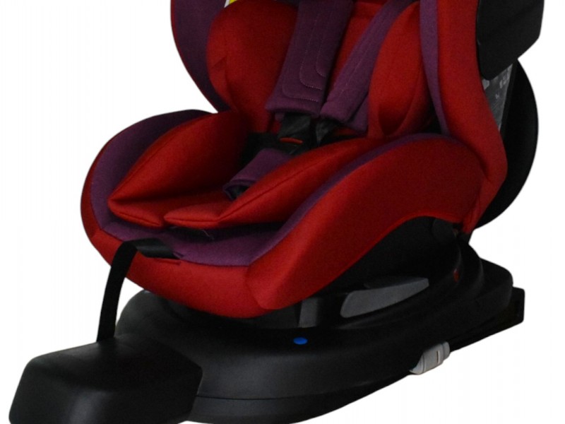 Καθισματάκι αυτοκινήτου Baby and Kid isofix για βάρος 0 έως 36kg περιστρεφόμενο 360 μοίρες σε κόκκινο
