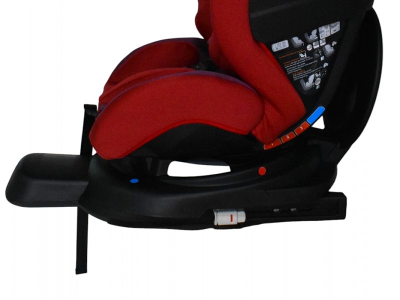 Καθισματάκι αυτοκινήτου Baby and Kid isofix για βάρος 0 έως 36kg περιστρεφόμενο 360 μοίρες σε κόκκινο