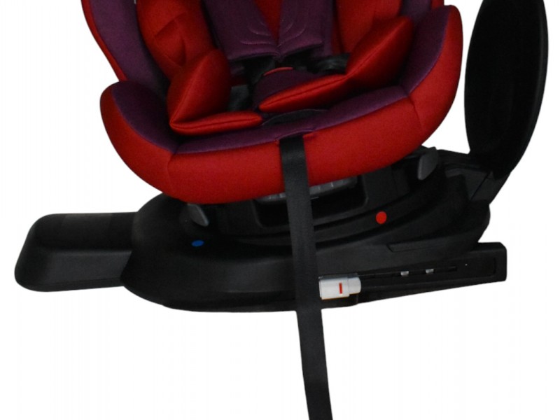 Καθισματάκι αυτοκινήτου Baby and Kid isofix για βάρος 0 έως 36kg περιστρεφόμενο 360 μοίρες σε κόκκινο