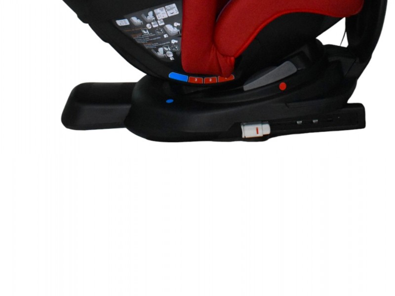 Καθισματάκι αυτοκινήτου Baby and Kid isofix για βάρος 0 έως 36kg περιστρεφόμενο 360 μοίρες σε κόκκινο