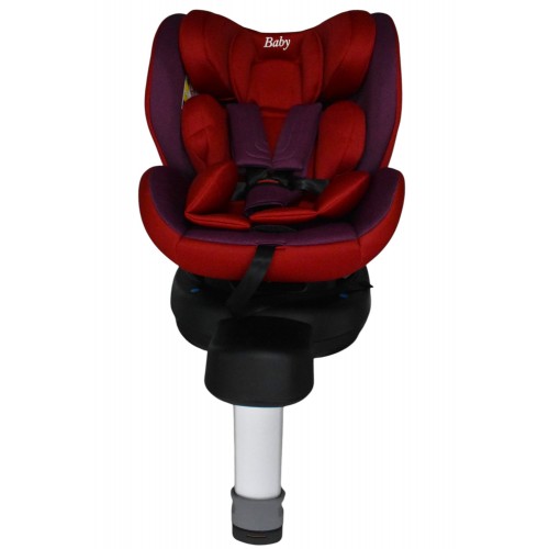 Καθισματάκι αυτοκινήτου Baby and Kid isofix για βάρος 0 έως 36kg περιστρεφόμενο 360 μοίρες σε κόκκινο