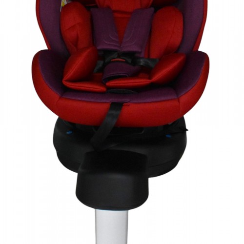 Καθισματάκι αυτοκινήτου Baby and Kid isofix για βάρος 0 έως 36kg περιστρεφόμενο 360 μοίρες σε κόκκινο