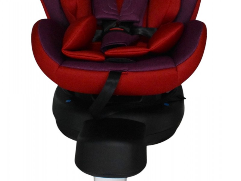 Καθισματάκι αυτοκινήτου Baby and Kid isofix για βάρος 0 έως 36kg περιστρεφόμενο 360 μοίρες σε κόκκινο
