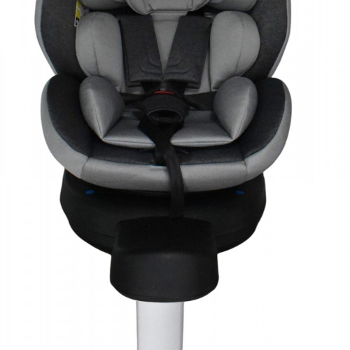 Καθισματάκι αυτοκινήτου Baby and Kid isofix για βάρος 0 έως 36kg περιστρεφόμενο 360 μοίρες σε μαύρο με γκρι