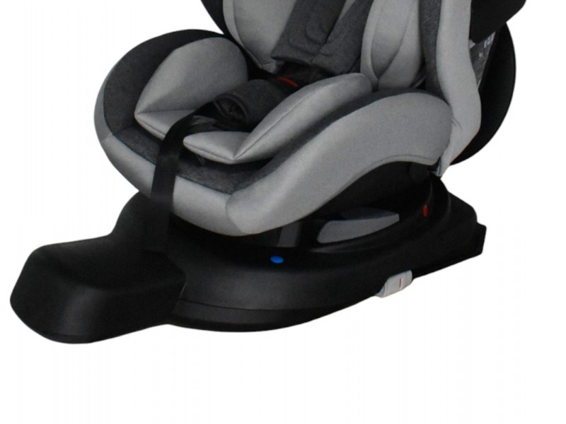 Καθισματάκι αυτοκινήτου Baby and Kid isofix για βάρος 0 έως 36kg περιστρεφόμενο 360 μοίρες σε μαύρο με γκρι