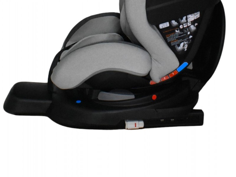 Καθισματάκι αυτοκινήτου Baby and Kid isofix για βάρος 0 έως 36kg περιστρεφόμενο 360 μοίρες σε μαύρο με γκρι
