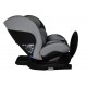 Καθισματάκι αυτοκινήτου Baby and Kid isofix για βάρος 0 έως 36kg περιστρεφόμενο 360 μοίρες σε μαύρο με γκρι