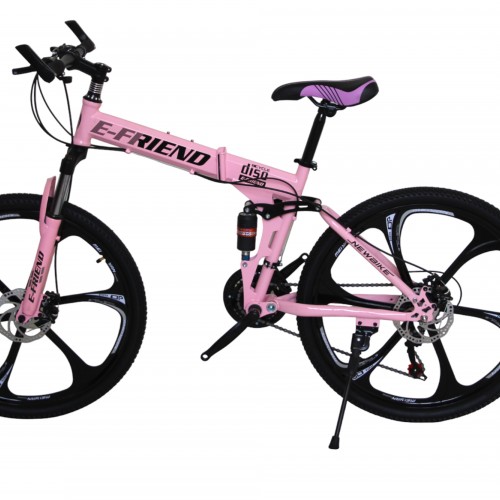 Ποδήλατο Σπαστό SPORT Gold Bike Ταχύτητες 26 ίντσες σε Ροζ