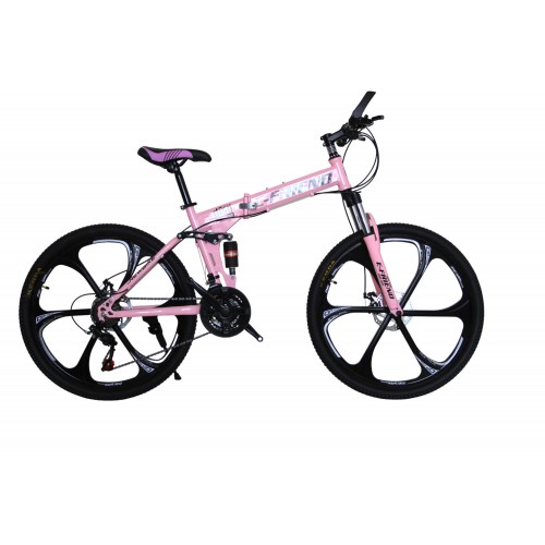 Ποδήλατο Σπαστό SPORT Gold Bike Ταχύτητες 26 ίντσες σε Ροζ