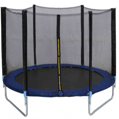 Τραμπολίνο TRAMPOLINE με δίχτυ προστασίας Διάμετρο 180cm και ύψος 180cm για μέγιστο βάρος έως 80 κιλά Μπλε