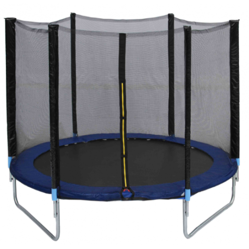 Τραμπολίνο TRAMPOLINE με δίχτυ προστασίας Διάμετρο 180cm και ύψος 180cm για μέγιστο βάρος έως 80 κιλά Μπλε