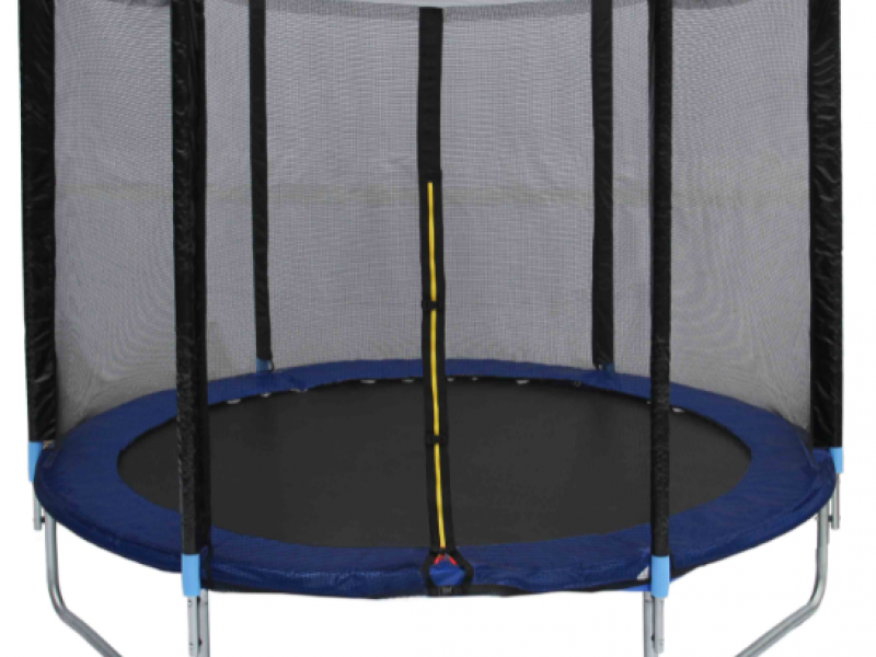 Τραμπολίνο TRAMPOLINE με δίχτυ προστασίας Διάμετρο 180cm και ύψος 180cm για μέγιστο βάρος έως 80 κιλά Μπλε