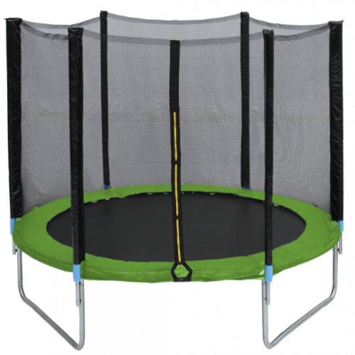 Τραμπολίνο TRAMPOLINE με δίχτυ προστασίας Διάμετρο 180cm και ύψος 180cm για μέγιστο βάρος έως 80 κιλά  Πράσινο