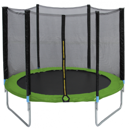 Τραμπολίνο TRAMPOLINE με δίχτυ προστασίας Διάμετρο 180cm και ύψος 180cm για μέγιστο βάρος έως 80 κιλά  Πράσινο
