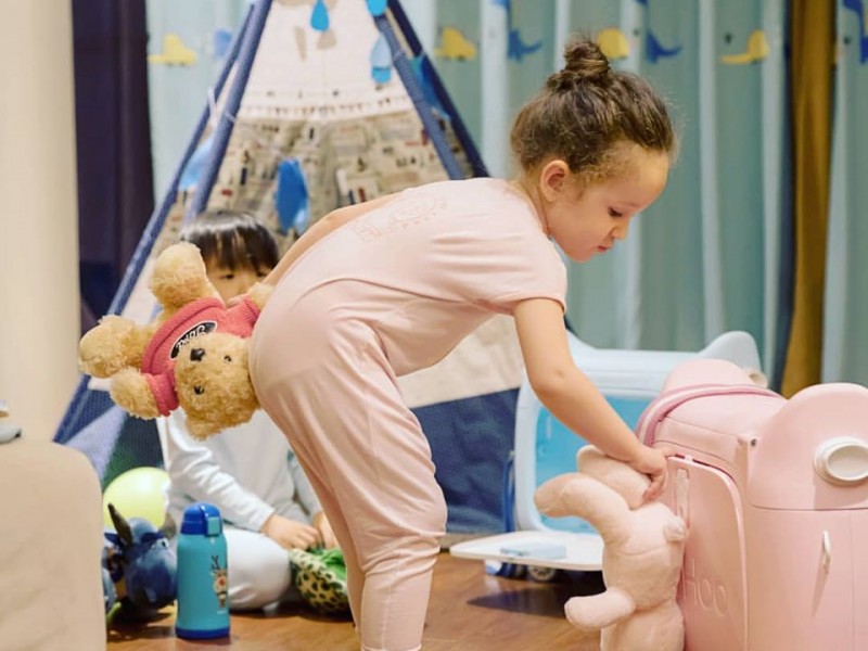 Παιδική Βαλίτσα Ταξιδιου Καμπίνας  τρόλευ Penguin Blue Kids Luggage
