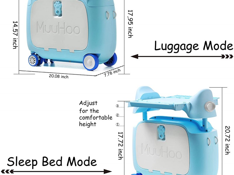 Παιδική Βαλίτσα Ταξιδιου Καμπίνας  τρόλευ Penguin Blue Kids Luggage